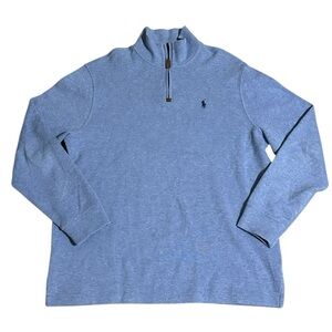 Ralph Lauren Blue Quarter-Zip Sweater